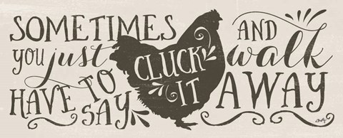 Framed Cluck It Print