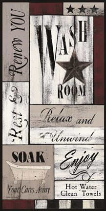 Framed Soak Your Cares Away Print