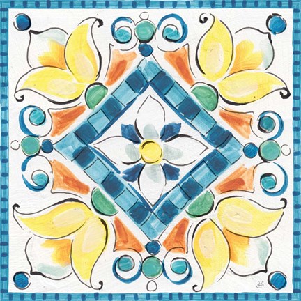 Framed Mediterranean Breeze XX Print