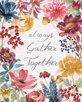 Framed Watercolor Fall VI Print