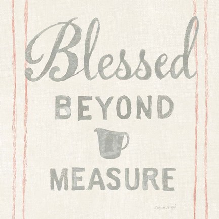 Framed Floursack Kitchen VI Print