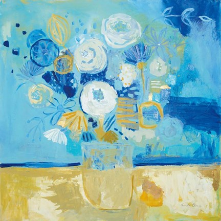 Framed Lots of Flowers Print