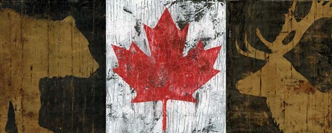 Framed Canada Trio Panel I Print