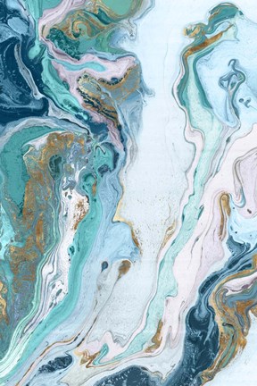 Framed Marble Petroleum II Print