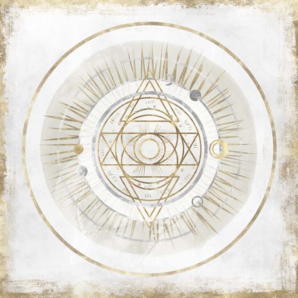 Framed Golden Galaxy III Print