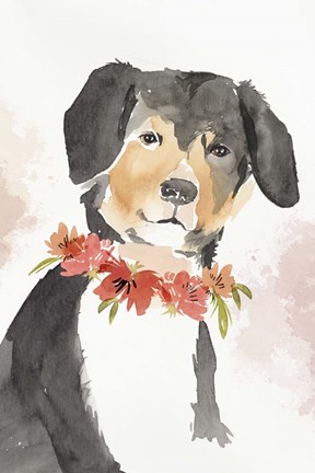 Framed Puppy I Print