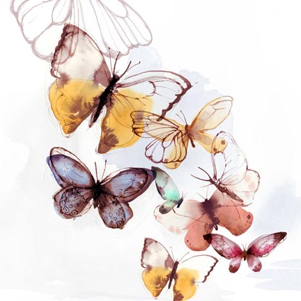 Framed Butterfly Fly Away I Print