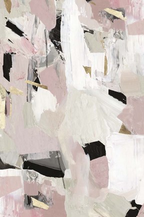 Framed Black Rose Gold II Print