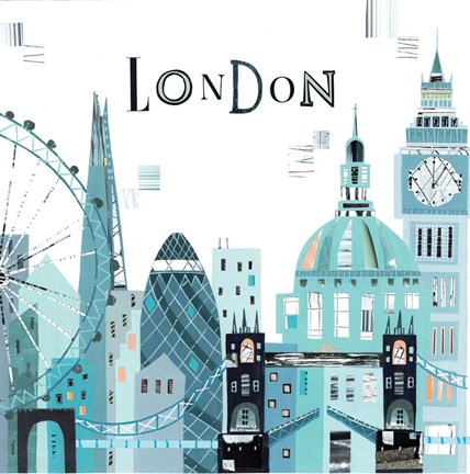 Framed London City Print