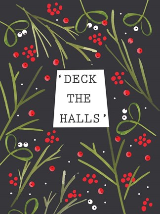 Framed Deck the Halls Print