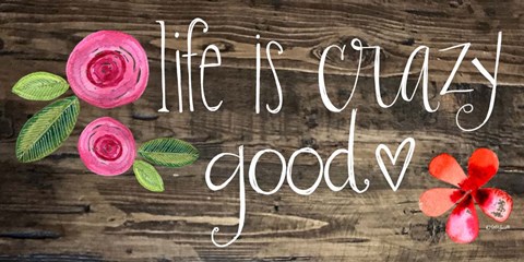 Framed Crazy Good Life Print