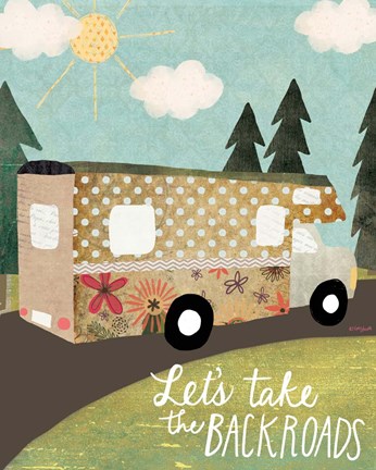 Framed Backroads Print