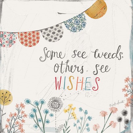 Framed Weeds and Wishes Print