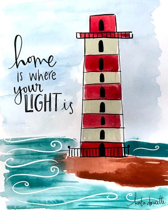 Framed Home is Where Your Light Is Print