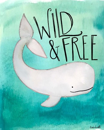 Framed Wild Whale Print