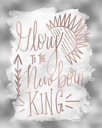 Framed Glory to the Newborn King Print