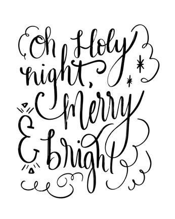 Framed Holy Night II Print