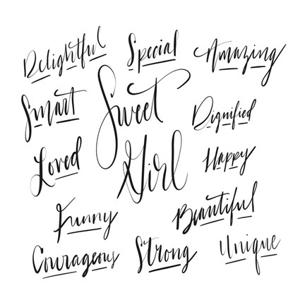 Framed Sweet Girl Print