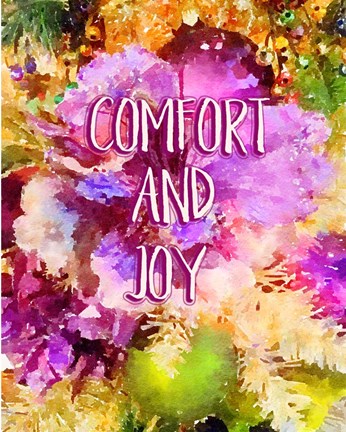 Framed Comfort and Joy Print