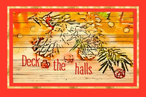 Framed Deck the Halls Print
