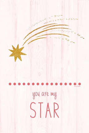 Framed You Are My Star Print