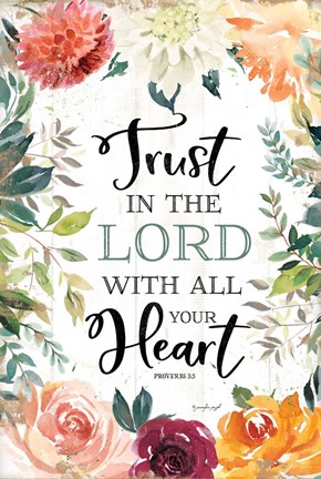 Framed Trust in the Lord Print