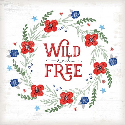 Framed Wild and Free Print