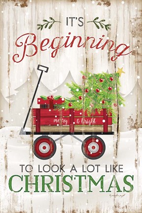 Framed It's Beginning to Look A Lot Like Print