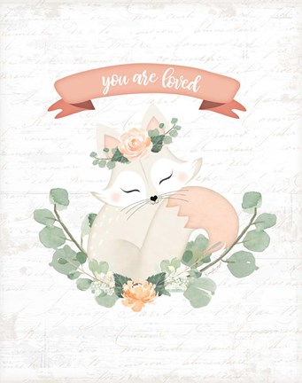 Framed Sweet Little Fox Print