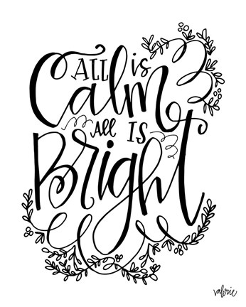 Framed All is Calm Print