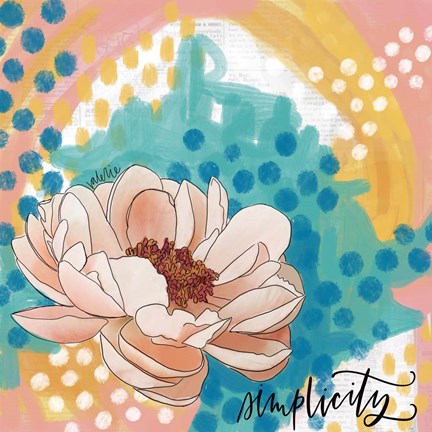 Framed Simplicity Print