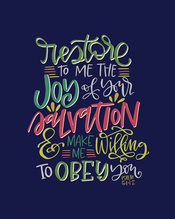 Framed Restore to Me Print