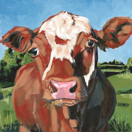 Framed Henry the Hereford Print