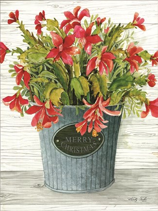 Framed Merry Christmas Pot Print