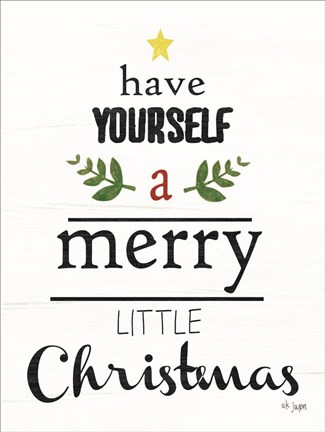 Framed Merry Little Christmas Print