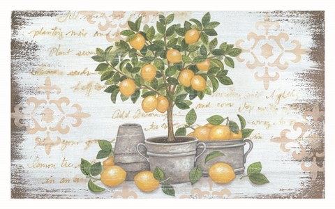 Framed Lemon Topiary Print