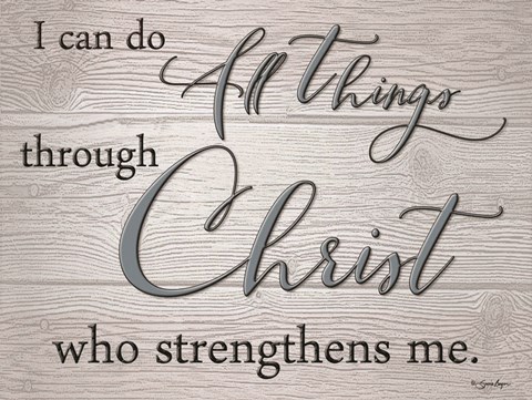 Framed I Can Do All Things Print