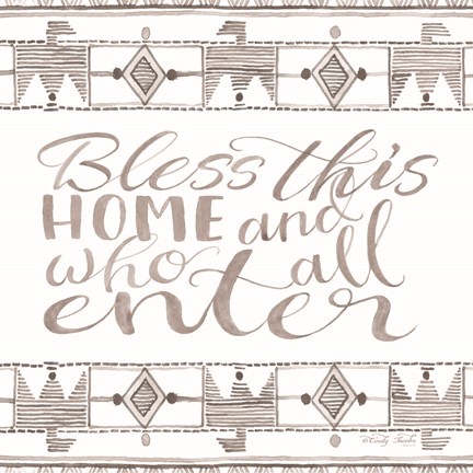 Framed Bless This Home Print