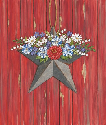 Framed Barn Star Print
