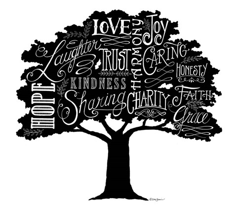 Framed Our Family Tree Print