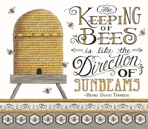 Framed Keeping of Bees Print