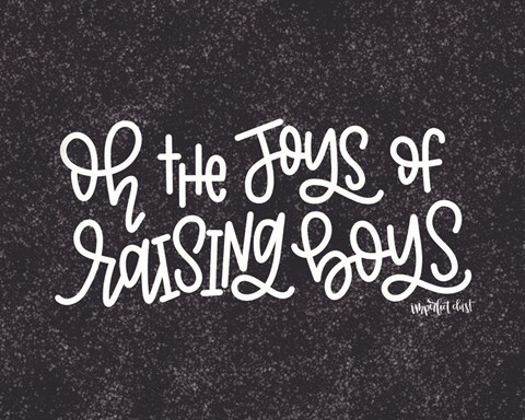 Framed Raising Boys Print