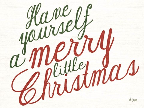 Framed Merry Little Christmas Print