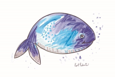 Framed What the Whale Print