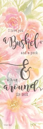 Framed I Love You a Bushel and a Peck Print