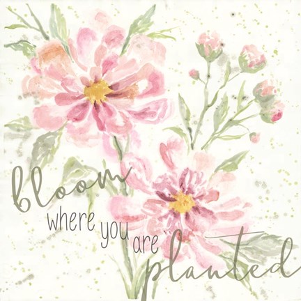 Framed Bloom Where You are Planted Print