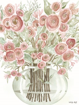 Framed Blush Roses Print