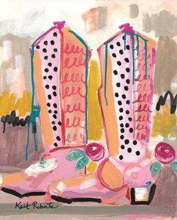 Framed Keep Your Boots Dirty Print