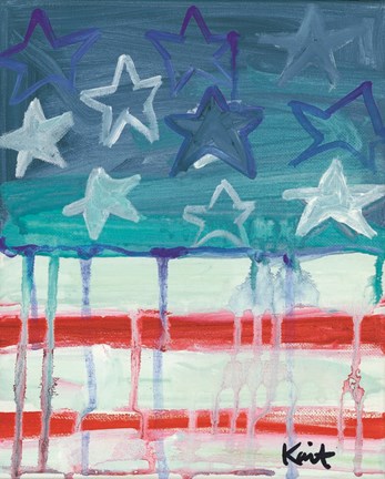 Framed Flag Waving Print