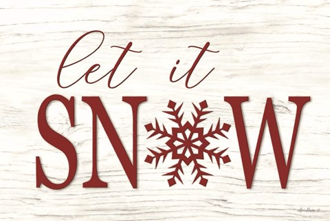 Framed Let It Snow Print